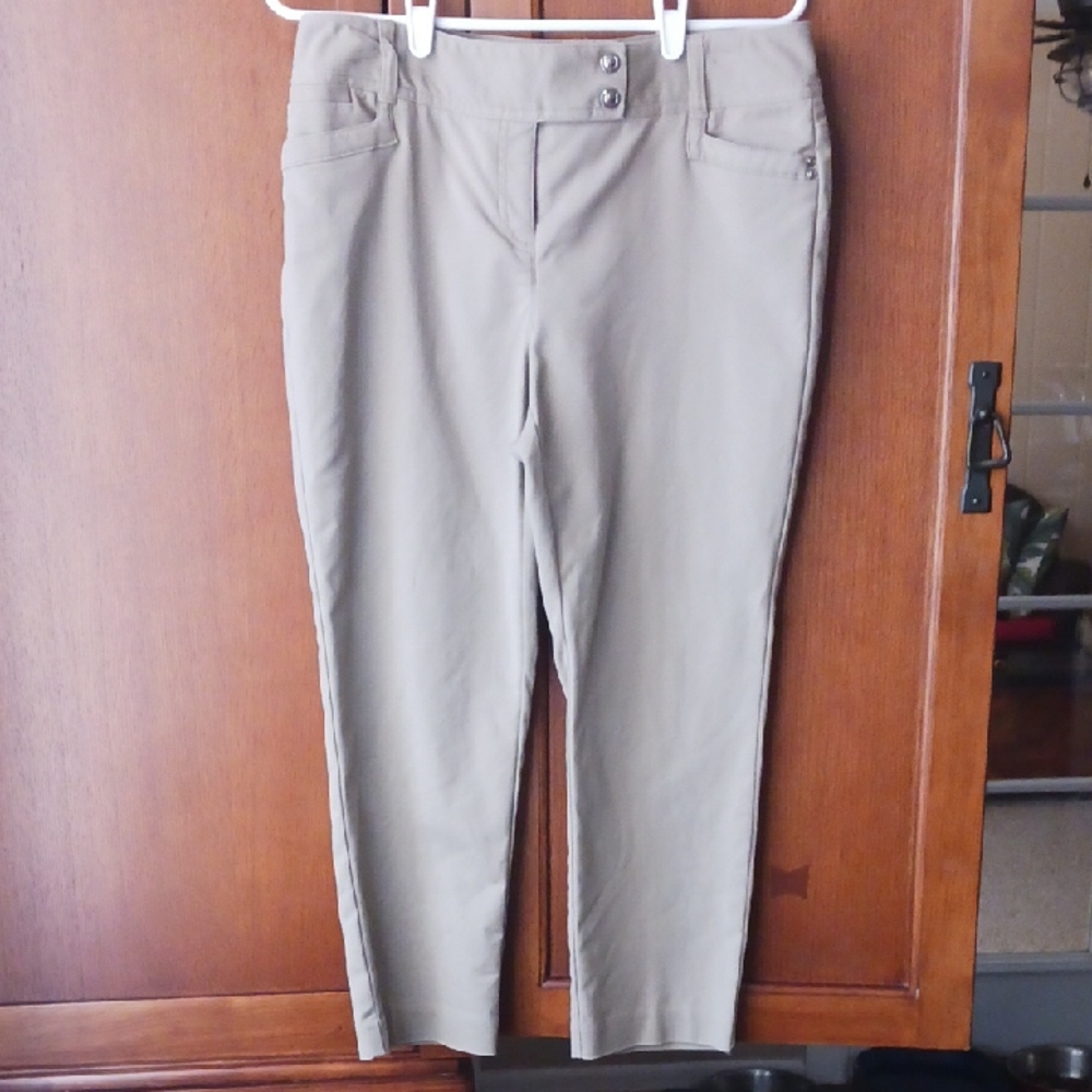 Style & Co Tan Ankle Cropped Pants